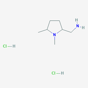 (1,5-Dimethylpyrrolidin-2-yl)methanamine dihydrochloride