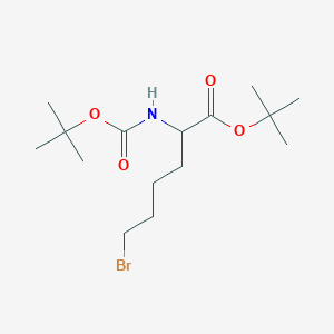 molecular formula C15H28BrNO4 B12308277 N-Boc-6-bromo-L-norleucine tert-butyl ester 