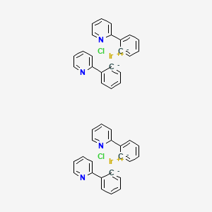 molecular formula C44H32Cl2Ir2N4 B12308290 Di-mu-chlorotetrakis[2-(2-pyridinyl-kN)phenyl-kC]diiridium(III) 