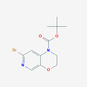 tert-butyl 7-bromo-2,3-dihydro-1H-pyrido[3,4-b][1,4]oxazine-1-carboxylate