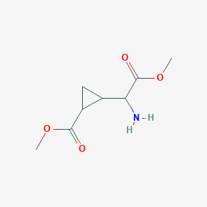 Methyl 2-(1-amino-2-methoxy-2-oxoethyl)cyclopropane-1-carboxylate