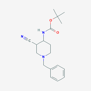 tert-butyl N-(1-benzyl-3-cyanopiperidin-4-yl)carbamate