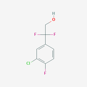 2-(3-Chloro-4-fluorophenyl)-2,2-difluoroethan-1-ol