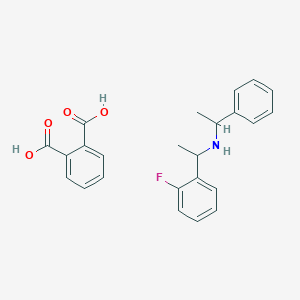 molecular formula C24H24FNO4 B12308368 (1S)-1-(2-Fluorophenyl)-N-[(1S)-1-phenylethyl]ethanaminium 2-carboxybenzoate 