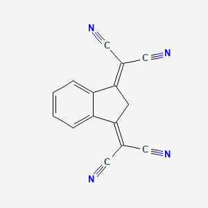 molecular formula C15H6N4 B1230837 1,3-Bis(dicyanomethylidene)indan CAS No. 38172-19-9