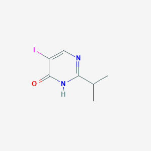 molecular formula C7H9IN2O B12308382 5-Iodo-2-isopropyl-pyrimidin-4-ol 