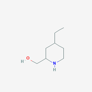 molecular formula C8H17NO B12308387 (4-Ethylpiperidin-2-yl)methanol 