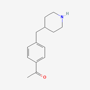 1-{4-[(Piperidin-4-yl)methyl]phenyl}ethan-1-one