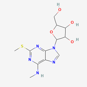 molecular formula C12H17N5O4S B12308390 2-Methylthio-N6-methyladenosine 