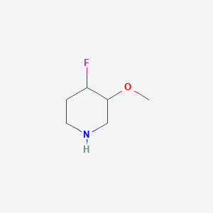 molecular formula C6H12FNO B12308431 4-Fluoro-3-methoxy-piperidine 