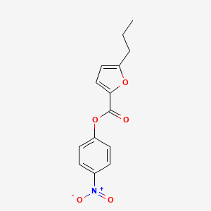 molecular formula C14H13NO5 B1230844 4-Nitrophenyl 5-n-propyl-2-furoate CAS No. 59212-59-8