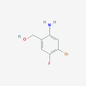 molecular formula C7H7BrFNO B12308482 (2-Amino-4-bromo-5-fluorophenyl)methanol 