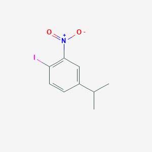 molecular formula C9H10INO2 B12308496 1-Iodo-4-isopropyl-2-nitrobenzene 