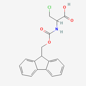 molecular formula C18H16ClNO4 B12308522 N-Fmoc-3-chloro-D-alanine 