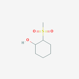 molecular formula C7H14O3S B12308524 2-Methanesulfonylcyclohexan-1-ol 