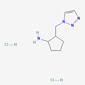 rac-(1R,2R)-2-[(1H-1,2,3-triazol-1-yl)methyl]cyclopentan-1-amine dihydrochloride