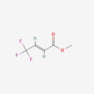 molecular formula C5H5F3O2 B1230859 4,4,4-三氟巴豆酸甲酯 CAS No. 85694-31-1