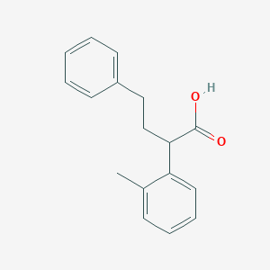 molecular formula C17H18O2 B12308624 2-(2-Methylphenyl)-4-phenylbutanoic acid 