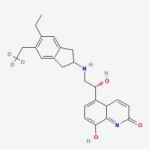 5-[(1R)-2-[[5-ethyl-6-(2,2,2-trideuterioethyl)-2,3-dihydro-1H-inden-2-yl]amino]-1-hydroxyethyl]-8-hydroxy-4aH-quinolin-2-one