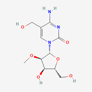 molecular formula C11H17N3O6 B12308655 2'-O-Methyl-5-hydroxymethylcytidine 