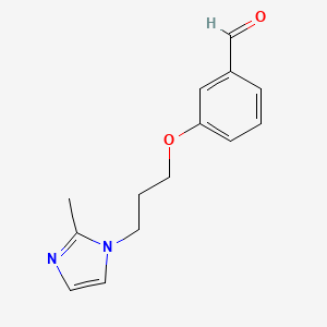 3-(3-(2-methyl-1H-imidazol-1-yl)propoxy)benzaldehyde