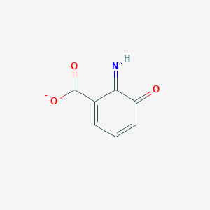 molecular formula C7H4NO3- B1230867 6-亚氨基-5-氧代环己-1,3-二烯-1-羧酸盐 