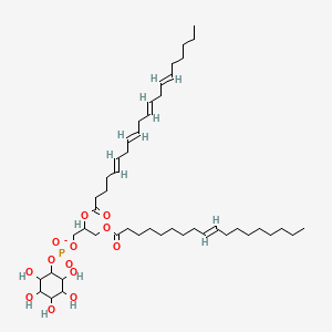 molecular formula C47H80O13P- B12308680 [2-[(5E,8E,11E,14E)-icosa-5,8,11,14-tetraenoyl]oxy-3-[(E)-octadec-9-enoyl]oxypropyl] (2,3,4,5,6-pentahydroxycyclohexyl) phosphate 