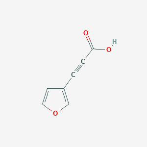 molecular formula C7H4O3 B12308696 3-(Furan-3-yl)prop-2-ynoic acid 