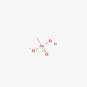 molecular formula CH4AsO3- B1230870 甲基胂酸根离子 