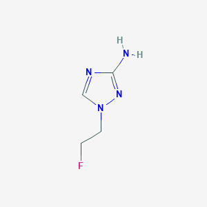 molecular formula C4H7FN4 B12308710 1-(2-fluoroethyl)-1H-1,2,4-triazol-3-amine 