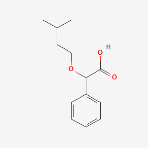 molecular formula C13H18O3 B12308714 2-(3-Methylbutoxy)-2-phenylacetic acid 