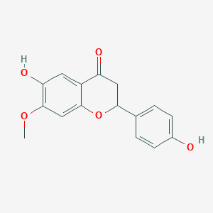 molecular formula C16H14O5 B12308719 4',6-Dihydroxy-7-methoxyflavanone 