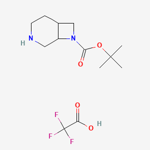 rac-tert-butyl (1R,6S)-3,8-diazabicyclo[4.2.0]octane-8-carboxylate, trifluoroacetic acid, cis