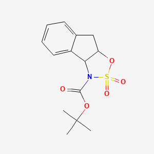 (4S,5R)-3,3a,8,8a-Tetrahydroindeno[1,2-d]-1,2,3-oxathiazole-2,2-dioxide-3-carboxylic acid t-butyl ester