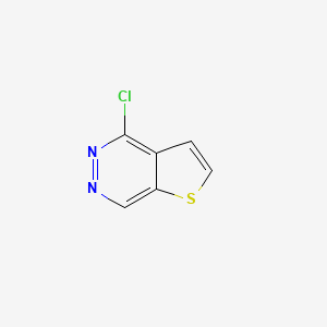 molecular formula C6H3ClN2S B12308742 4-Chlorothieno[2,3-d]pyridazine 