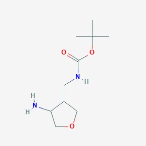 Rac-tert-butyl n-([(3r,4r)-4-aminooxolan-3-yl]methyl)carbamate