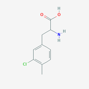 molecular formula C10H12ClNO2 B12308752 3-Chloro-4-methyl-L-phenylalanine 