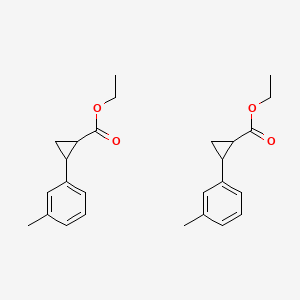 molecular formula C26H32O4 B12308754 Ethyl trans-2-(m-Tolyl)cyclopropanecarboxylate 