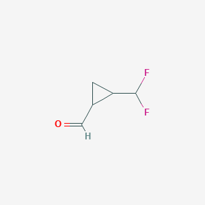 rac-(1R,2S)-2-(difluoromethyl)cyclopropane-1-carbaldehyde, cis