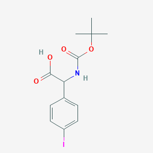 [(Tert-butoxycarbonyl)amino](4-iodophenyl)acetic acid