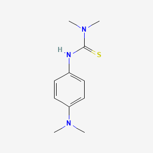 molecular formula C11H17N3S B12308777 1-[4-(Dimethylamino)phenyl]-3,3-dimethylthiourea CAS No. 31124-89-7