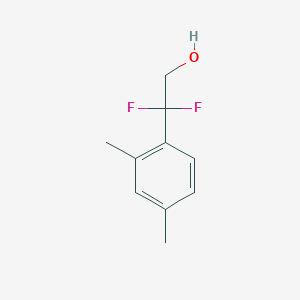 molecular formula C10H12F2O B12308782 2-(2,4-Dimethylphenyl)-2,2-difluoroethan-1-ol 