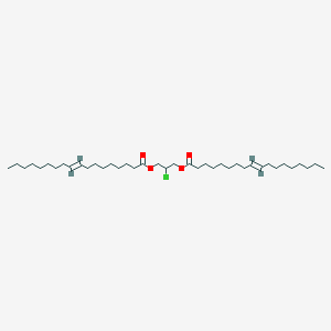 molecular formula C39H71ClO4 B12308820 [2-chloro-3-[(E)-octadec-9-enoyl]oxypropyl] (E)-octadec-9-enoate 