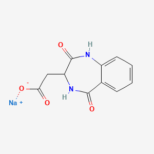 molecular formula C11H9N2NaO4 B12308862 sodium 2-(2,5-dioxo-2,3,4,5-tetrahydro-1H-1,4-benzodiazepin-3-yl)acetate 