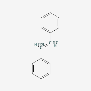 molecular formula C14H12 B12308867 trans-Stilbene-alpha,beta-13C2 