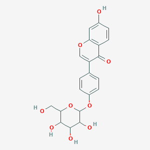 molecular formula C21H20O9 B12308874 7-Hydroxy-3-[4-[3,4,5-trihydroxy-6-(hydroxymethyl)oxan-2-yl]oxyphenyl]chromen-4-one 