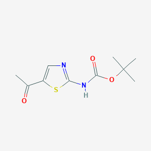 molecular formula C10H14N2O3S B12308875 Tert-butyl 5-acetylthiazol-2-ylcarbamate 