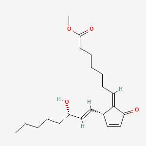 molecular formula C21H32O4 B1230888 methyl (7E)-7-[(2S)-2-[(E,3S)-3-hydroxyoct-1-enyl]-5-oxocyclopent-3-en-1-ylidene]heptanoate CAS No. 92711-55-2