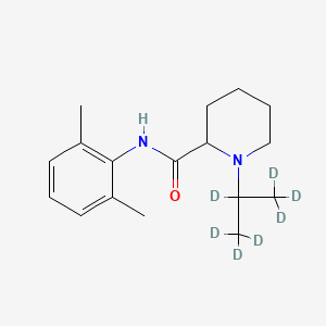 molecular formula C17H26N2O B12308893 (+/-)-N-(2,6-Dimethylphenyl)-1-iso-propyl-d7-2-piperidinecarboxamide 