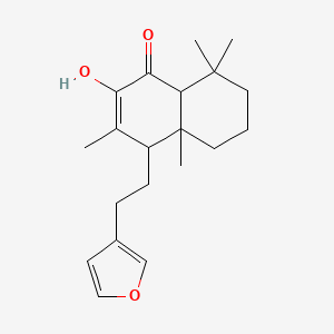 4-[2-(furan-3-yl)ethyl]-2-hydroxy-3,4a,8,8-tetramethyl-5,6,7,8a-tetrahydro-4H-naphthalen-1-one